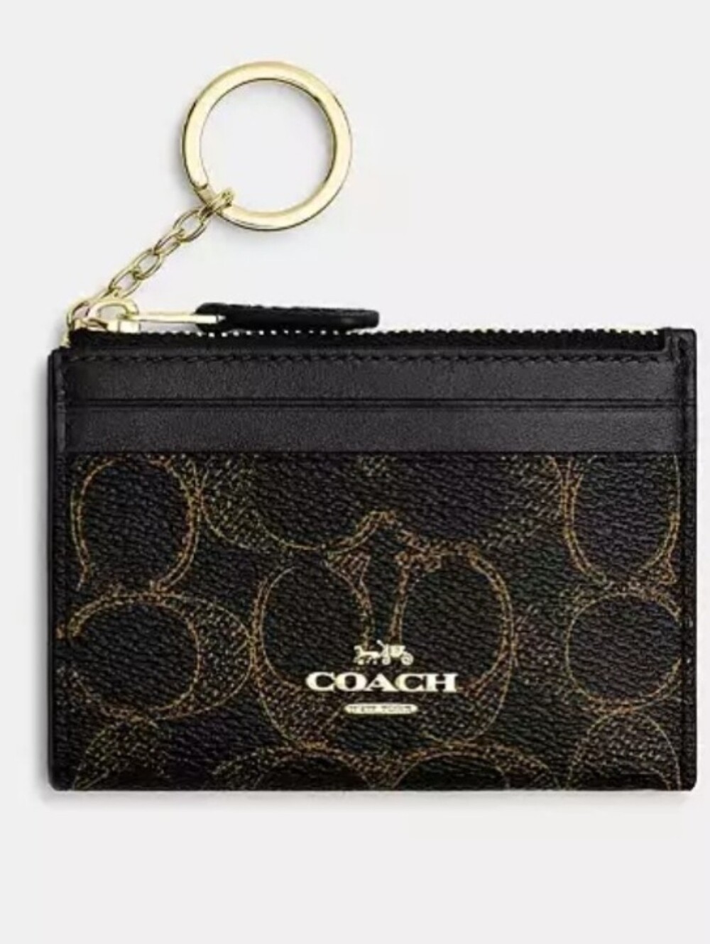 Coach Mini Skinny ID Card Case In Loved Signature Canvas